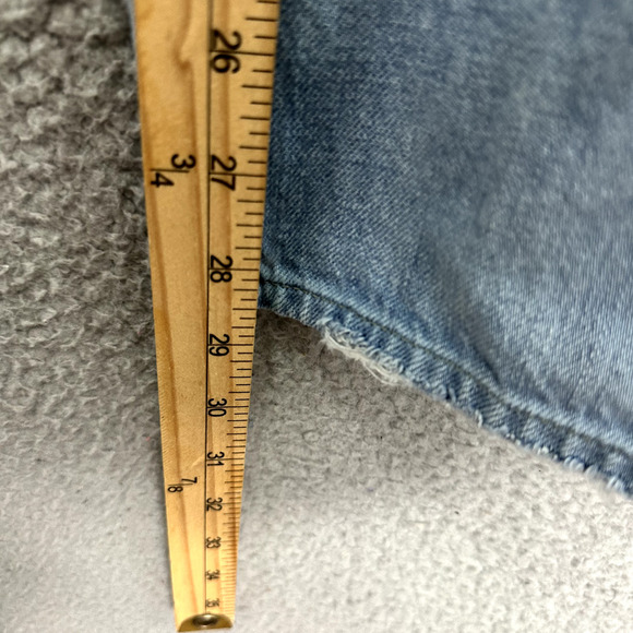 PISTOLA Presley High Rise Relaxed Roller Jeans sz 25 Blue Light Wash Distressed - Picture 7 of 7